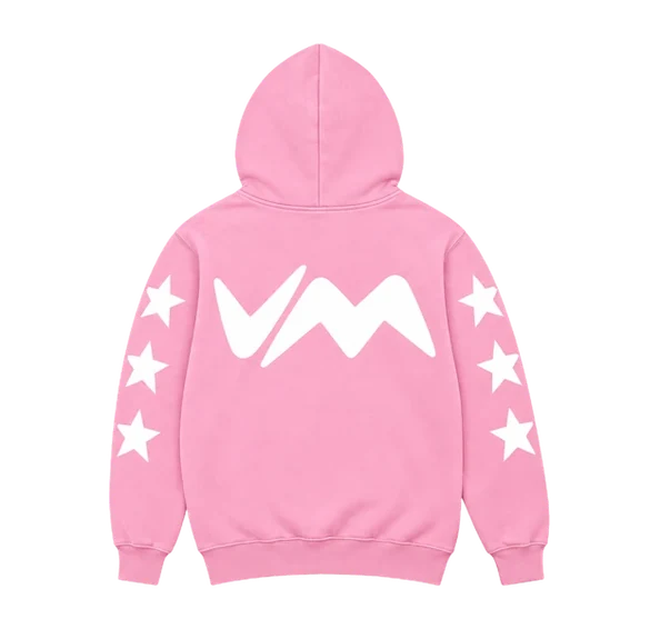 VM Hoodie Pink back